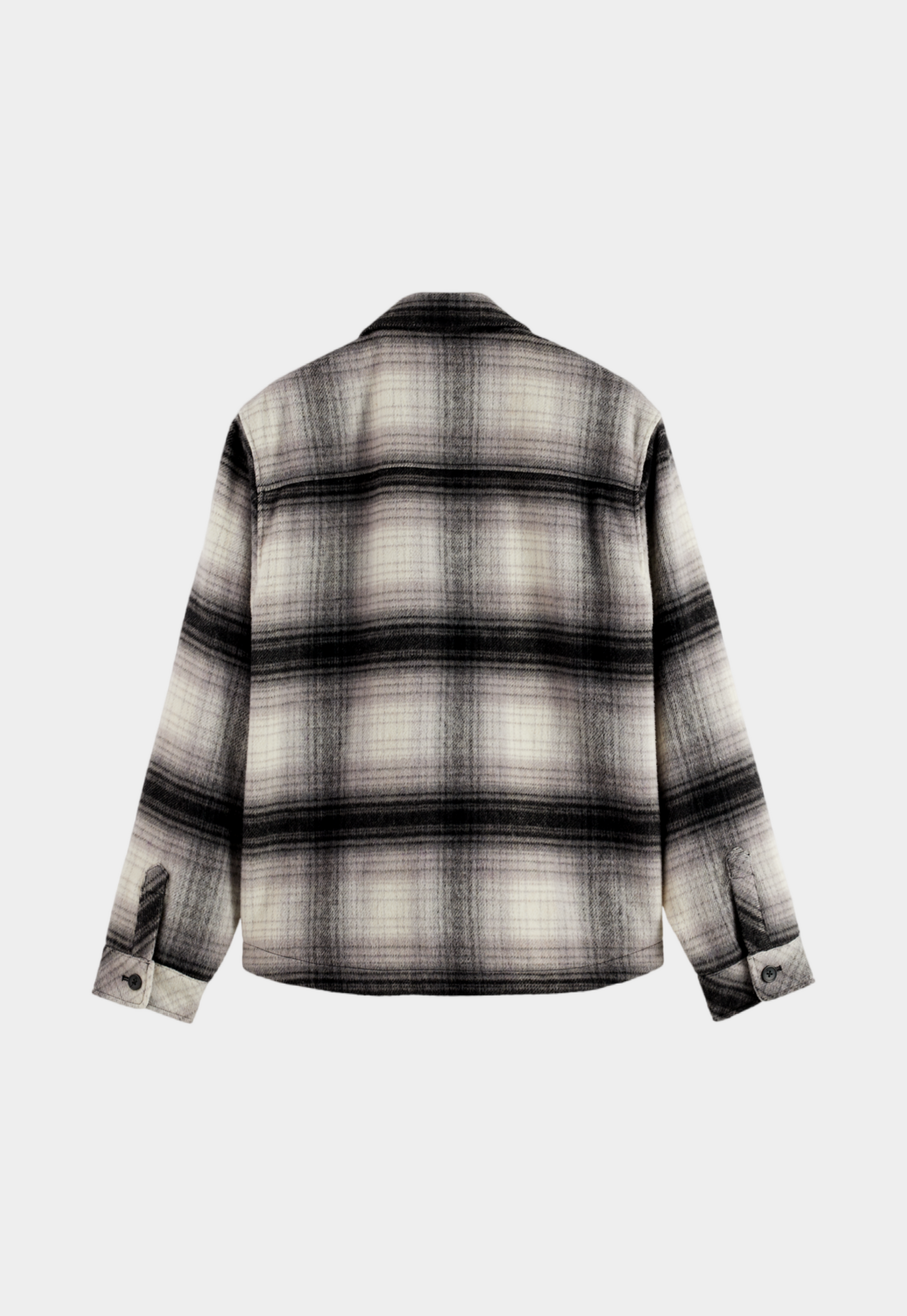 Lavender חולצה מכופתרת ארוכה לגברים Check SCOTCH & SODA