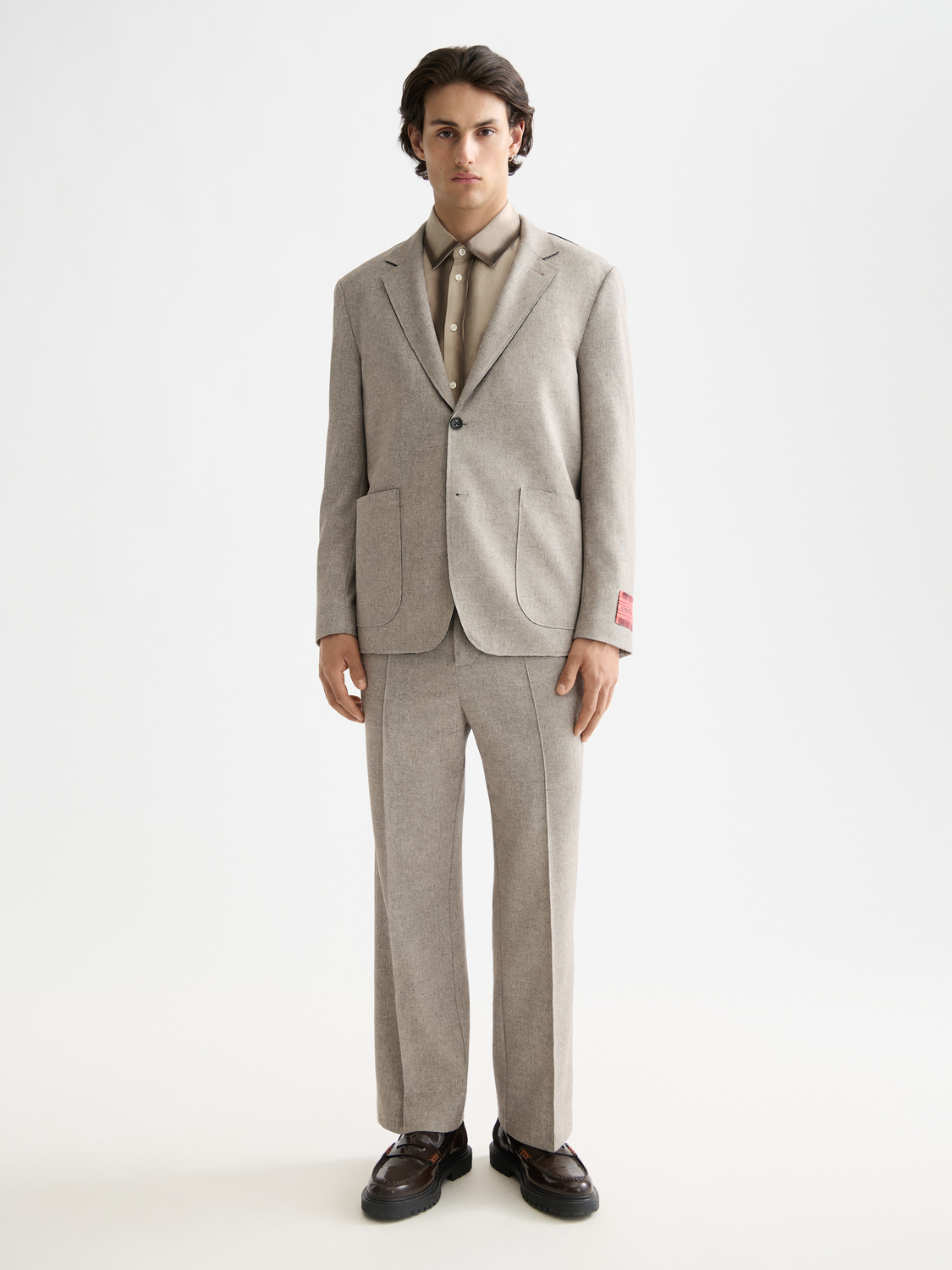 White Smoke מכנסיים ארוכים לגברים Jersey Straight SCOTCH & SODA
