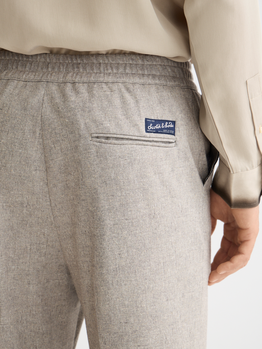 Dark Gray מכנסיים ארוכים לגברים Jersey Straight SCOTCH & SODA