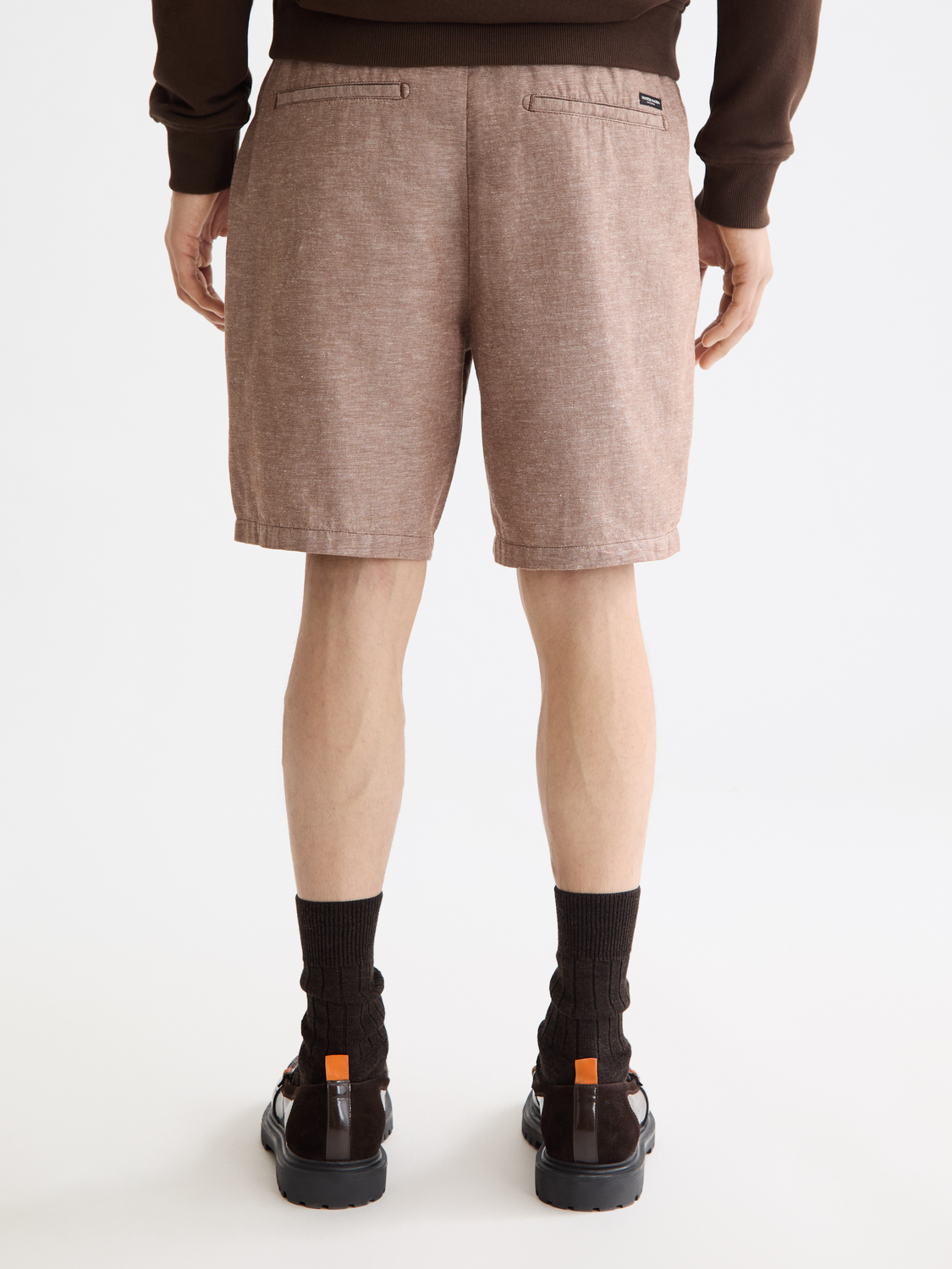 Beige מכנסי פשתן קצרים לגברים  Linen SCOTCH & SODA