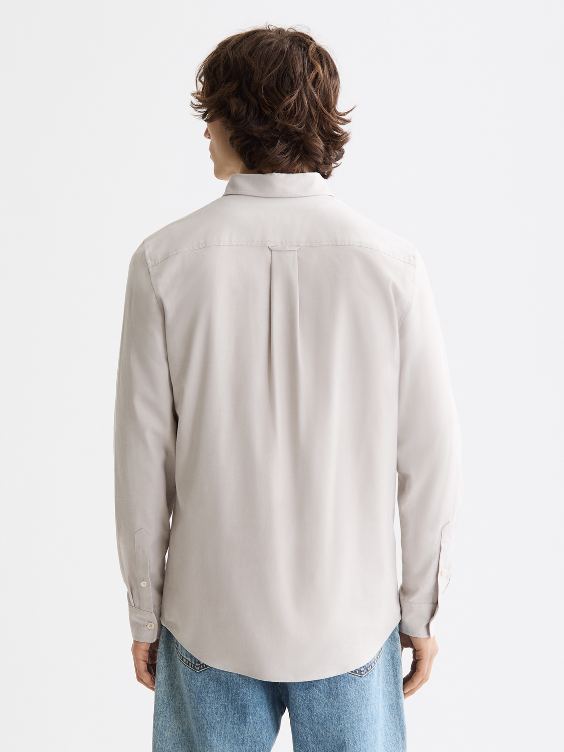 Lavender חולצה מכופתרת ארוכה לגברים Oxford SCOTCH & SODA