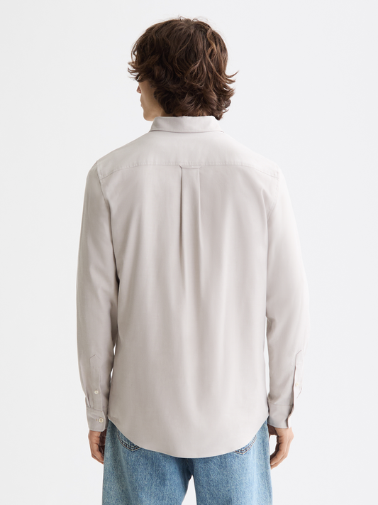 Lavender חולצה מכופתרת ארוכה לגברים Oxford SCOTCH & SODA