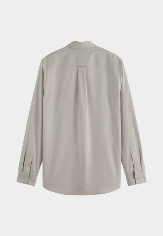 Lavender חולצה מכופתרת ארוכה לגברים Oxford SCOTCH & SODA