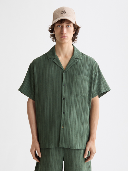 Lavender חולצה מכופתרת קצרה לגברים SCOTCH & SODA