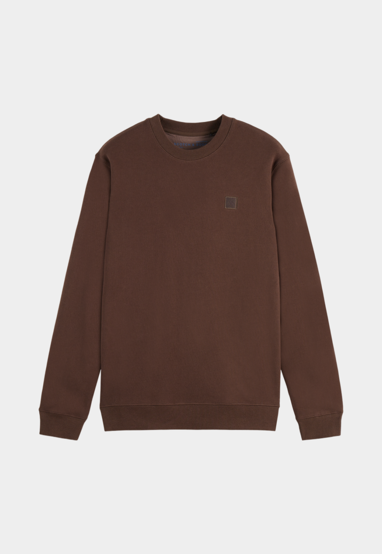 Dark Olive Green סווטשירט לוגו לגברים SCOTCH & SODA