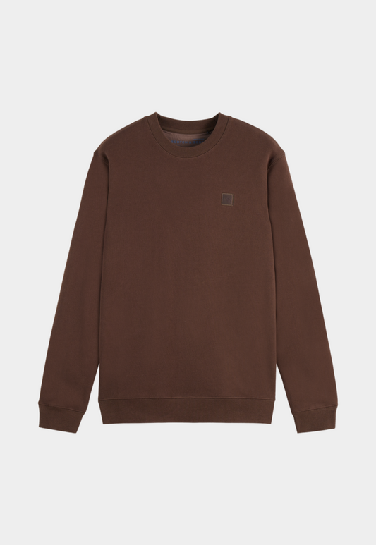 Dark Olive Green סווטשירט לוגו לגברים SCOTCH & SODA