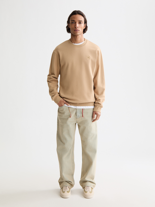 Antique White סווטשירט לוגו לגברים SCOTCH & SODA