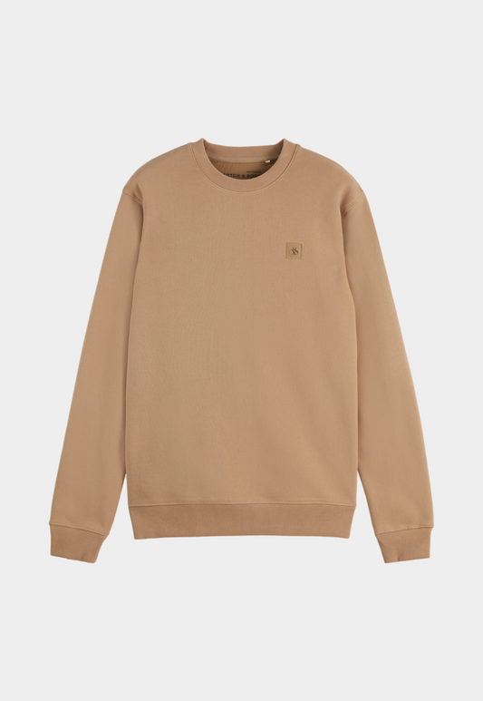 Rosy Brown סווטשירט לוגו לגברים SCOTCH & SODA