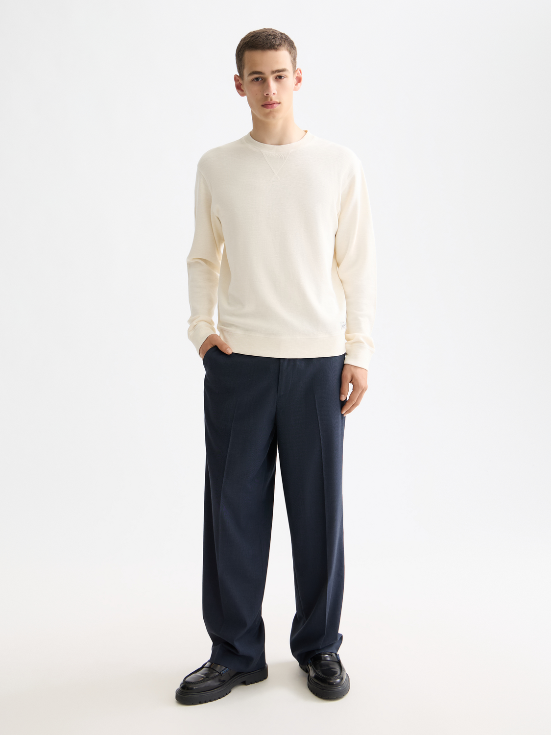 White Smoke סווטשירט לגברים Strctured SCOTCH & SODA