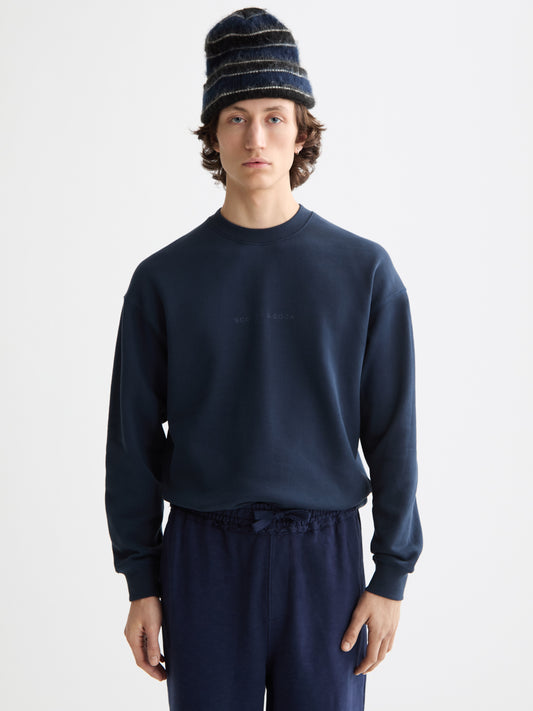 White Smoke סווטשירט עם לוגו לגברים SCOTCH & SODA