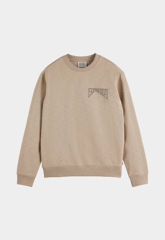 Lavender סווטשירט עם לוגו לגברים SCOTCH & SODA