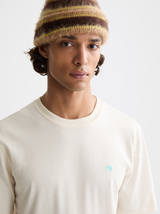 Light Gray טי שירט קצרה עם לוגו לגברים SCOTCH & SODA