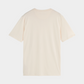 Beige טי שירט קצרה עם לוגו לגברים SCOTCH & SODA