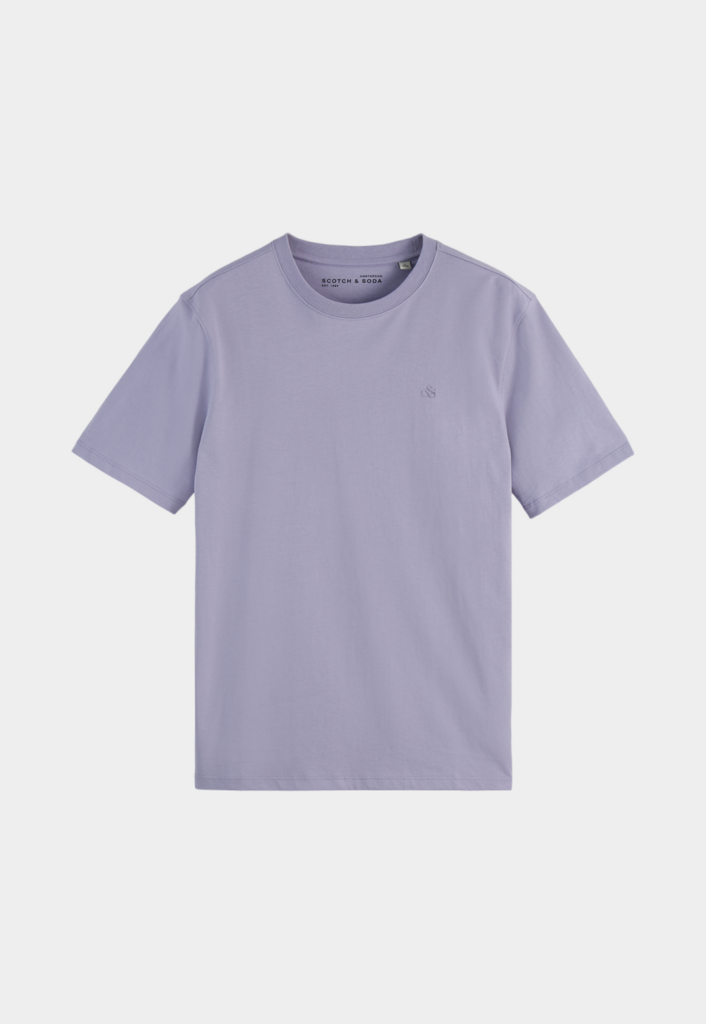 Lavender טי שירט קצרה עם לוגו לגברים SCOTCH & SODA