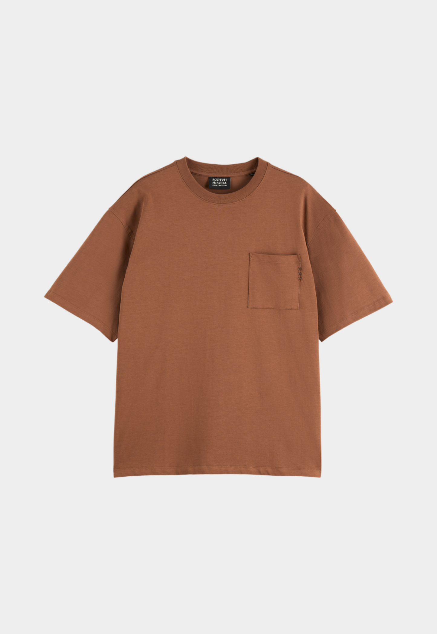 Lavender טי שירט קצרה עם כיס לגברים SCOTCH & SODA