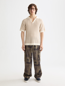 Beige חולצת פולו קרושה לגברים SCOTCH & SODA