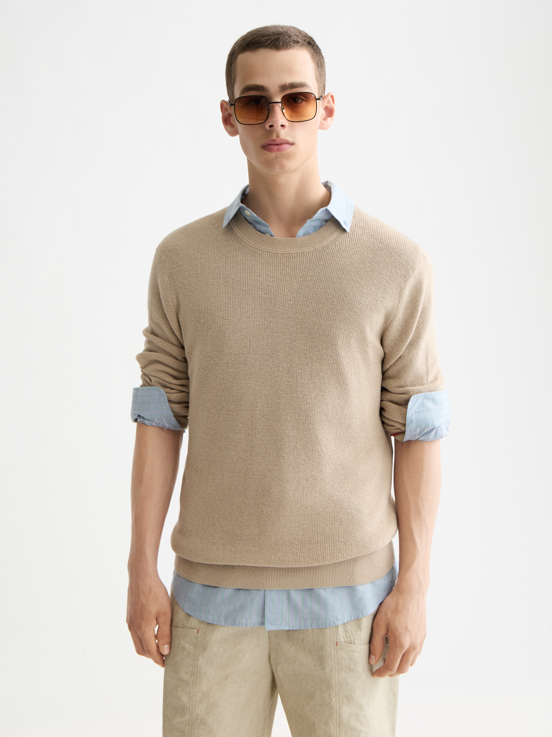 Light Gray סוודר לגברים SCOTCH & SODA