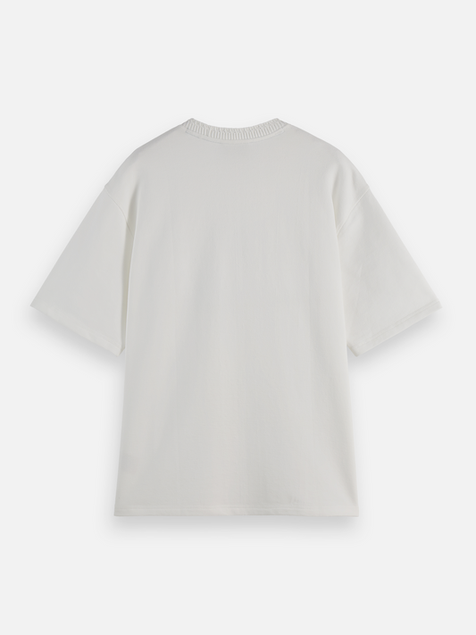 White Smoke טי שירט קצרה לגברים Label SCOTCH & SODA