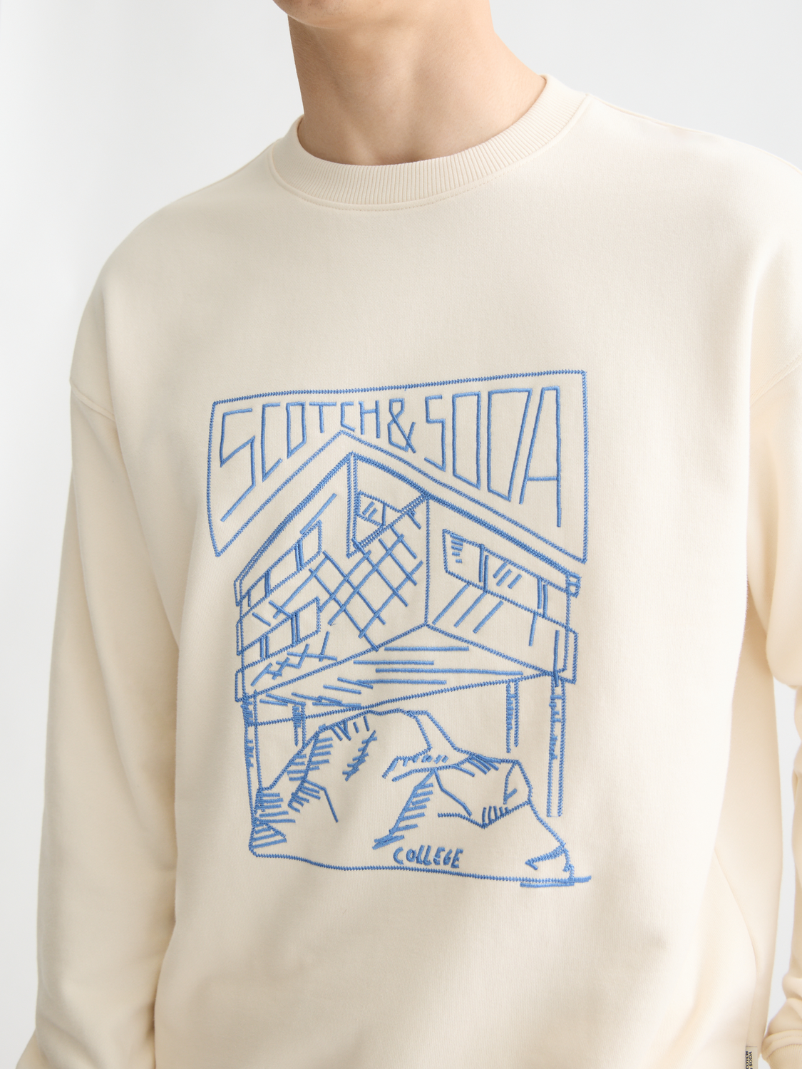 Light Gray סווטשירט לגברים SCOTCH & SODA