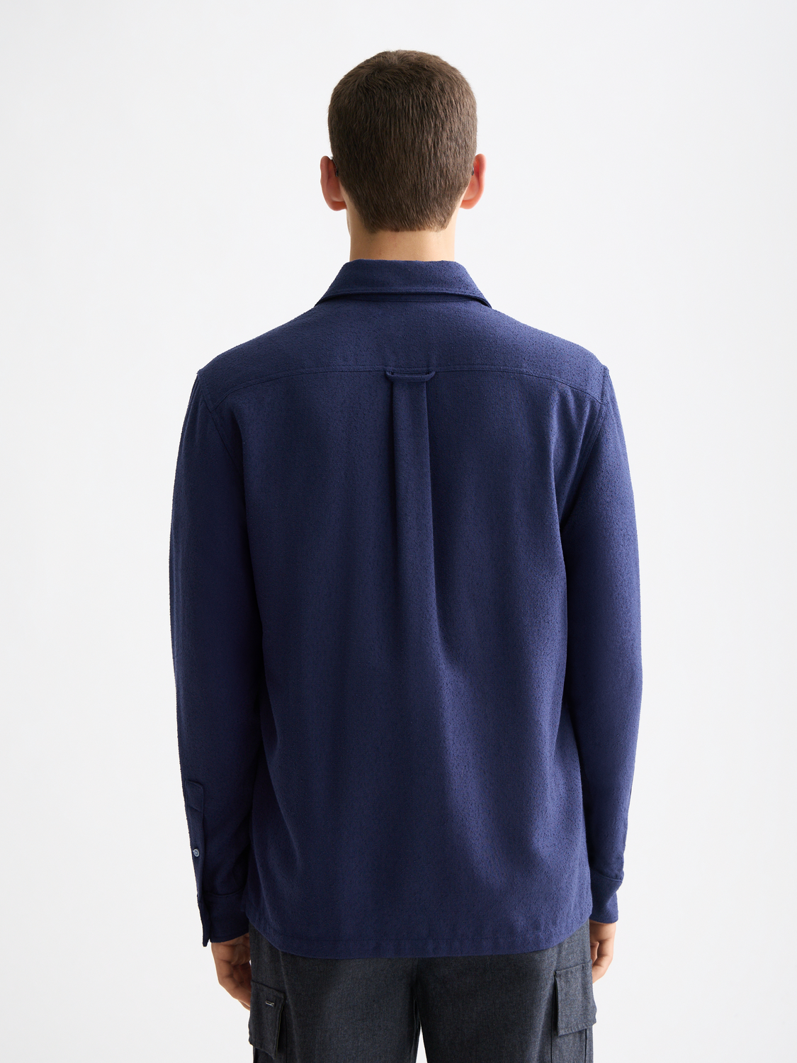 White Smoke חולצה מכופתרת ארוכה לגברים SCOTCH & SODA