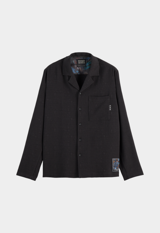 Lavender חולצה מכופתרת ארוכה לגברים Tonal SCOTCH & SODA