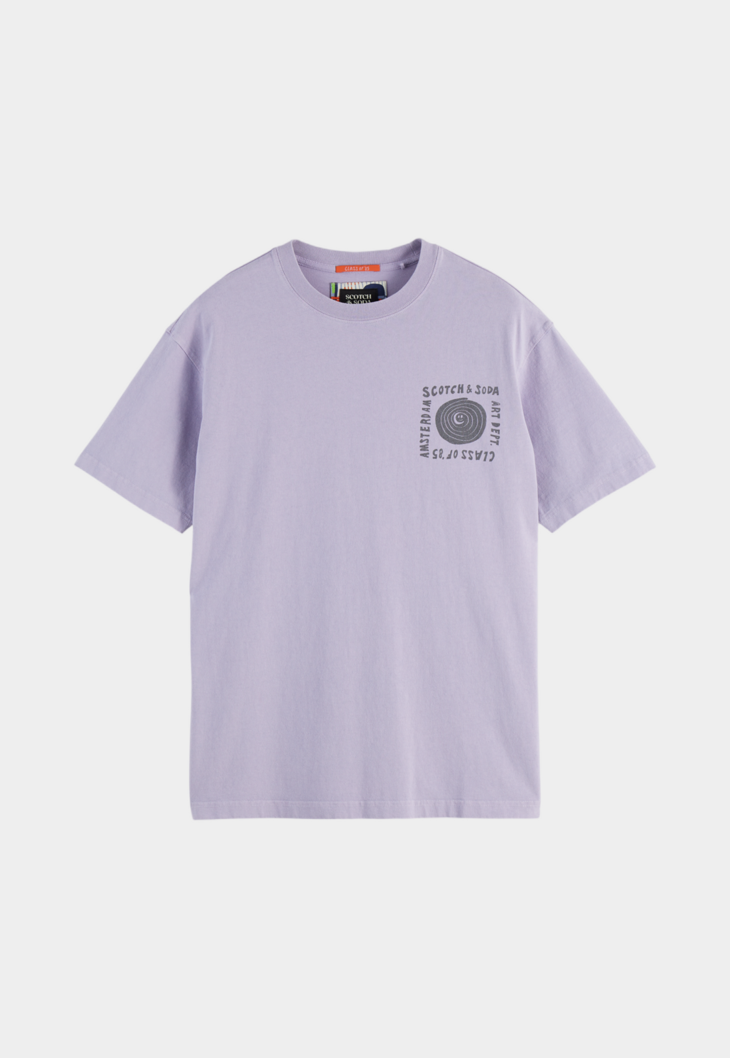 Light Gray טי שירט קצרה לגברים SCOTCH & SODA