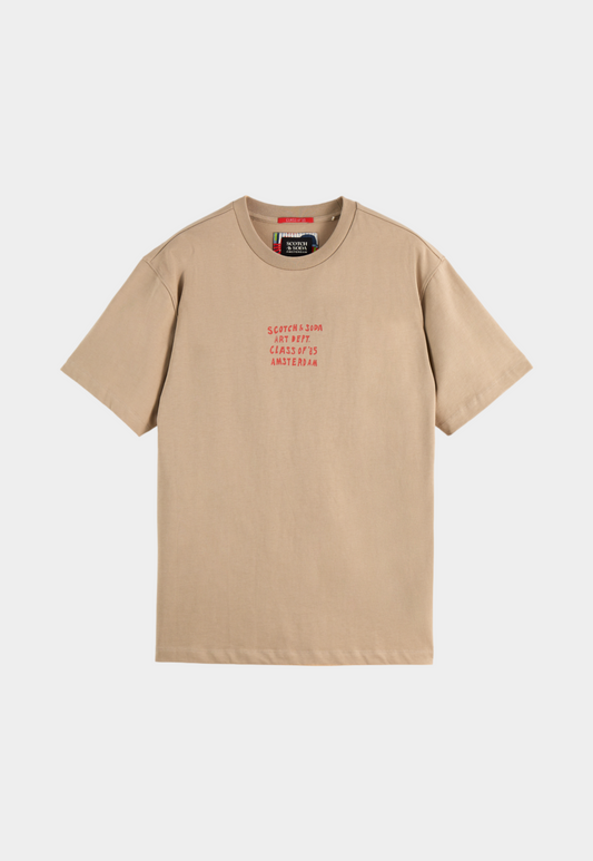 Light Gray טי שירט קצרה לגברים SCOTCH & SODA