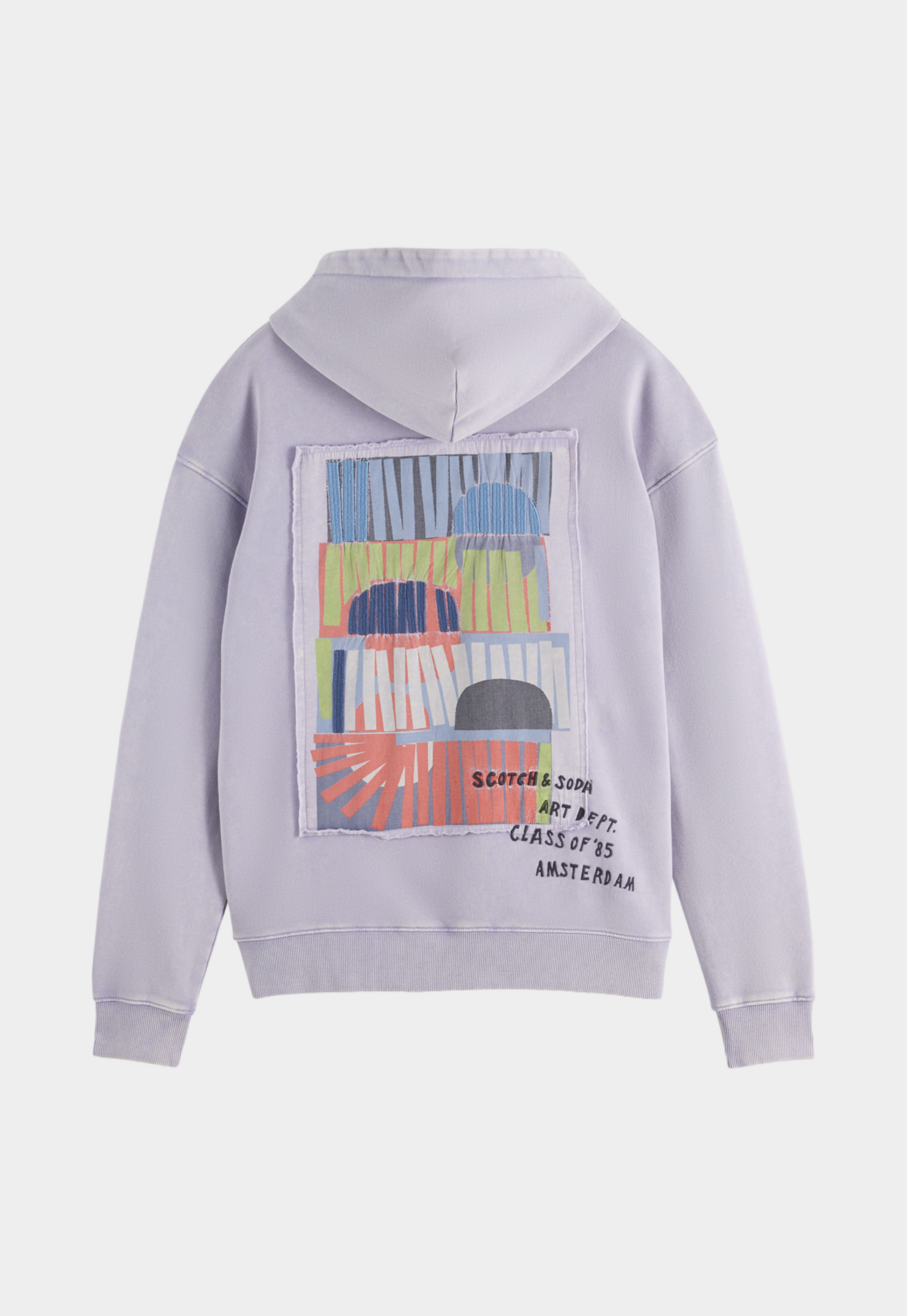 Light Gray קפוצ'ון עם הדפס בגב לגברים SCOTCH & SODA