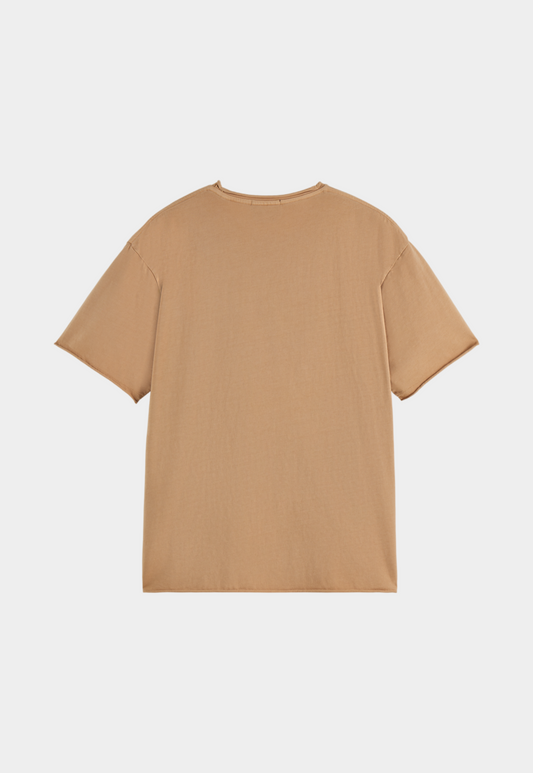 Rosy Brown טי שירט קצרה לגברים Raw Edge SCOTCH & SODA