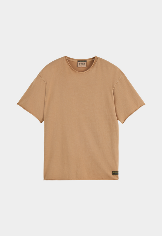 Rosy Brown טי שירט קצרה לגברים Raw Edge SCOTCH & SODA