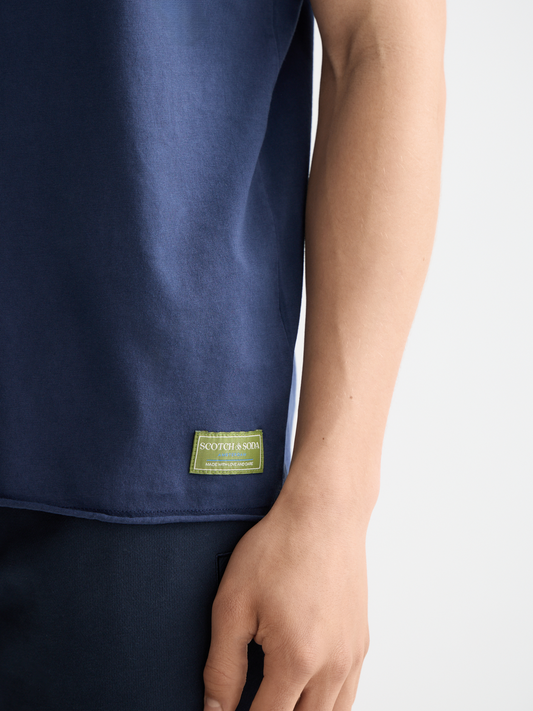 Antique White טי שירט קצרה לגברים Raw Edge SCOTCH & SODA