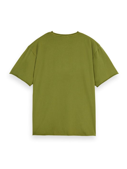 Olive Drab טי שירט קצרה לגברים Raw Edge SCOTCH & SODA