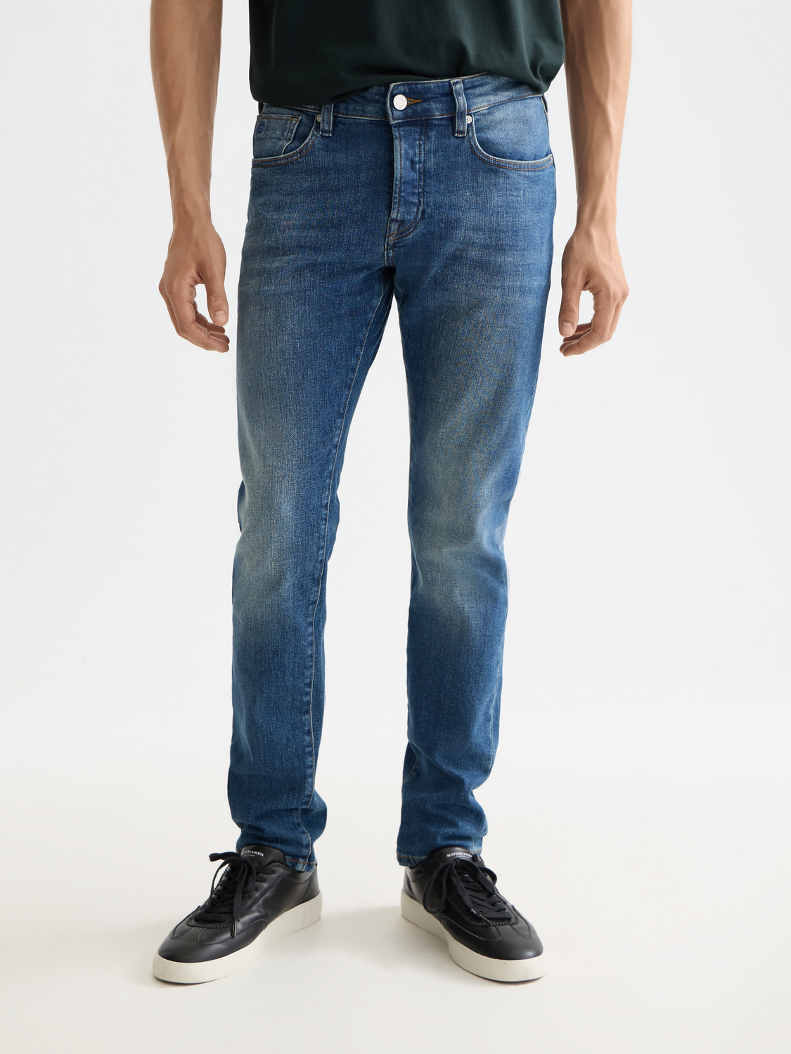 Dark Slate Gray ג׳ינס ארוך לגברים Ralston – Straight Leg SCOTCH & SODA