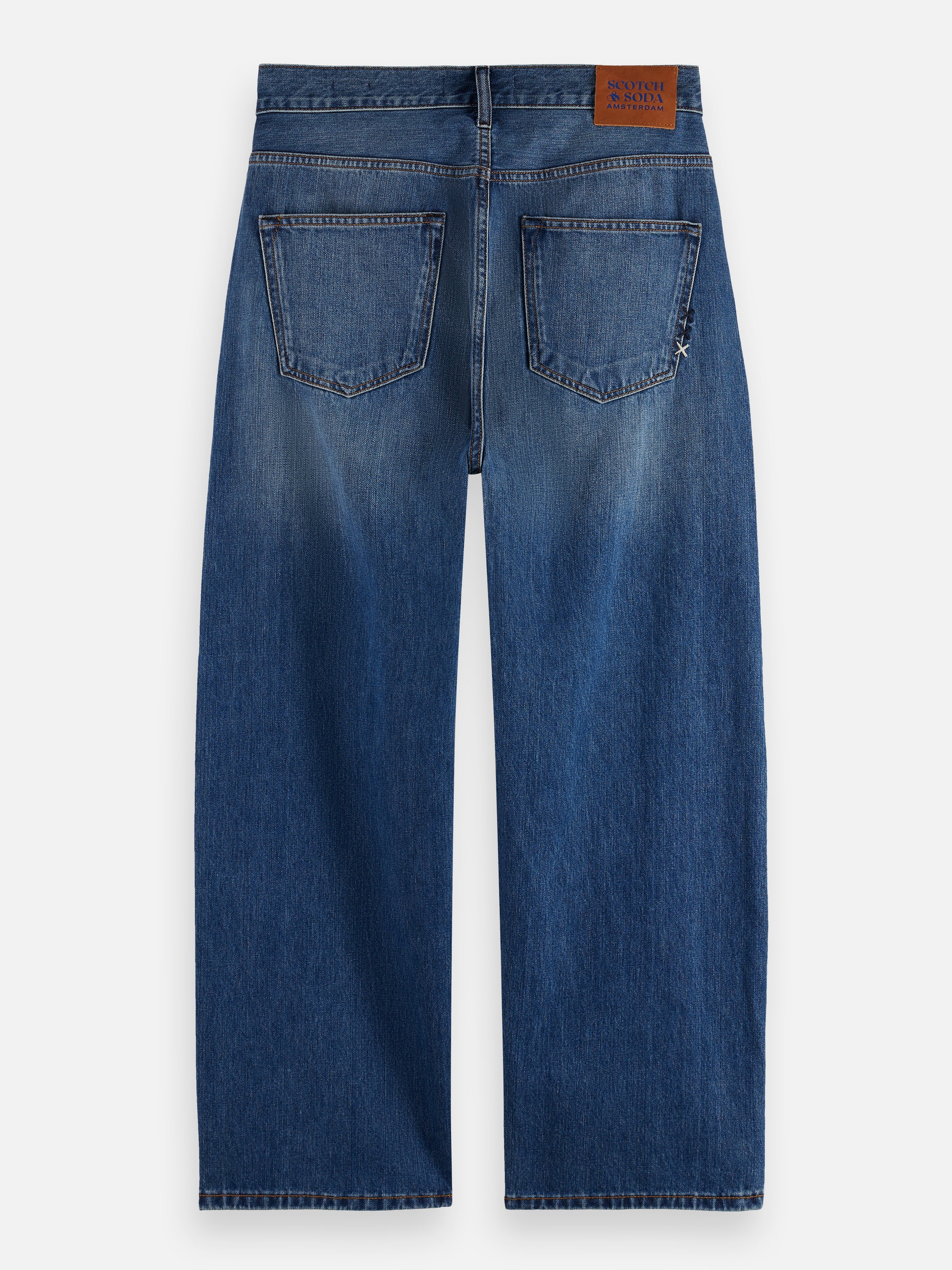 Dark Slate Gray ג'ינס ארוך לגברים The Pitch – Wide Leg SCOTCH & SODA