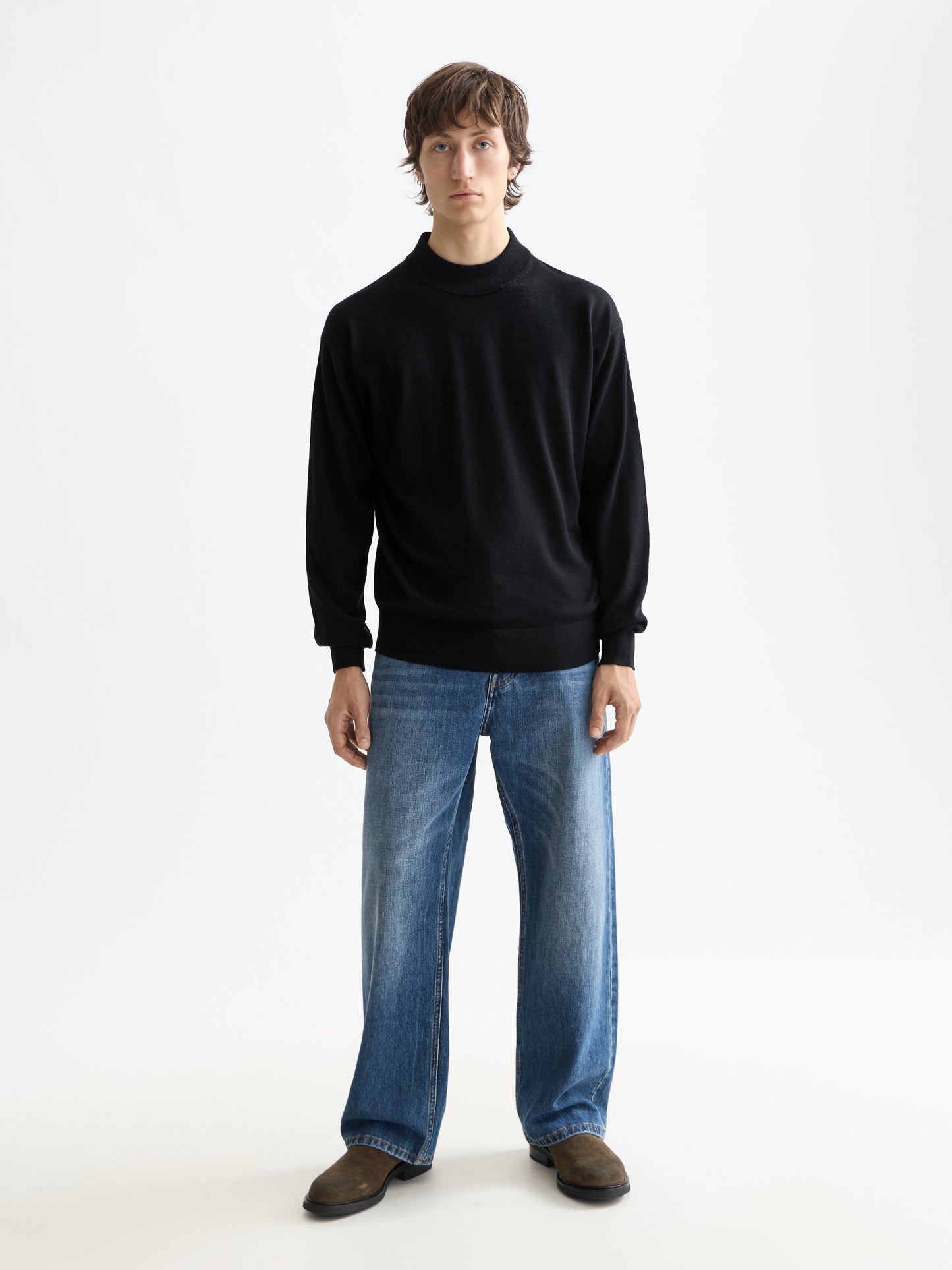 Dark Slate Gray ג'ינס ארוך לגברים The Pitch – Wide Leg SCOTCH & SODA