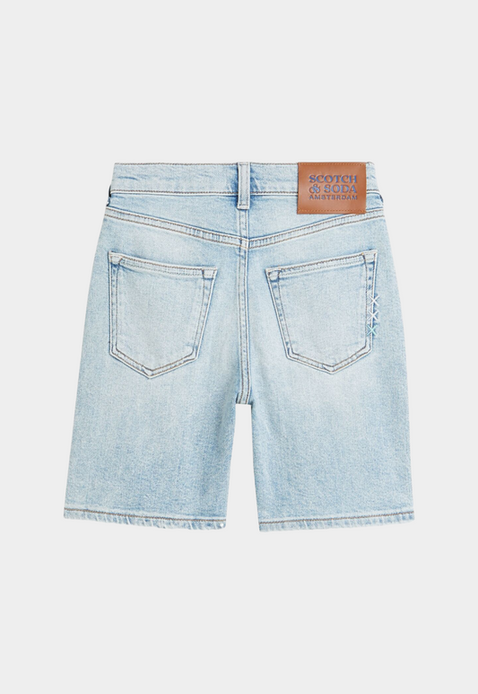 Light Gray מכנסי ג׳ינס ברמודה לילדים The Pitch SCOTCH & SODA