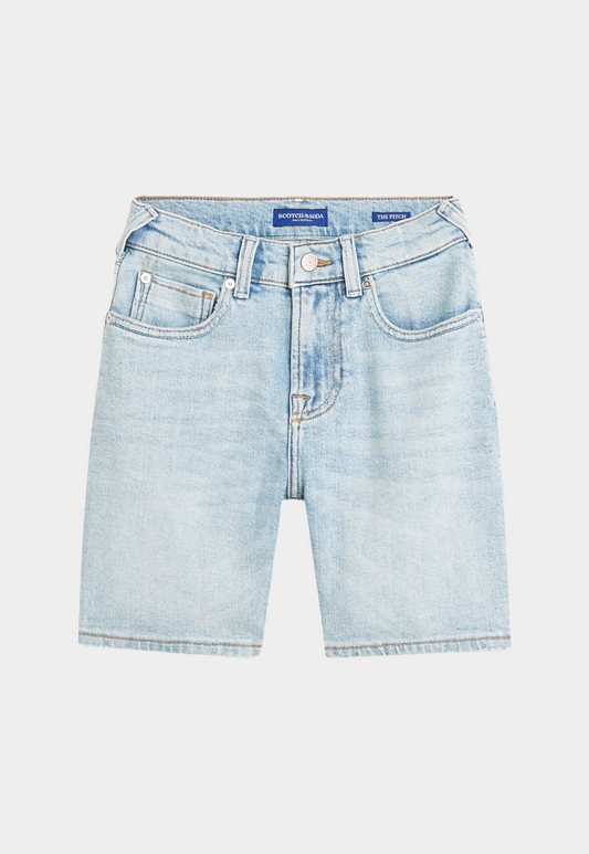 Light Gray מכנסי ג׳ינס ברמודה לילדים The Pitch SCOTCH & SODA