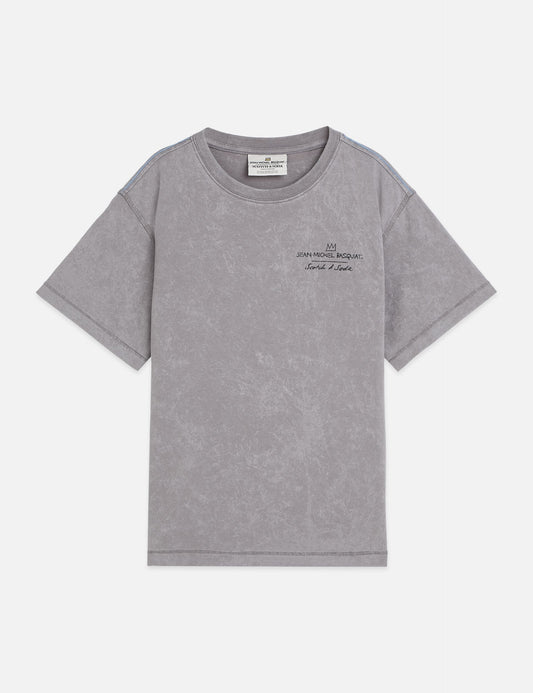 White Smoke טי שירט קצרה לילדיםBasquiat Artwork SCOTCH & SODA