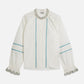 Light Gray חולצה ארוכה לילדות Embroidered Cuff SCOTCH & SODA