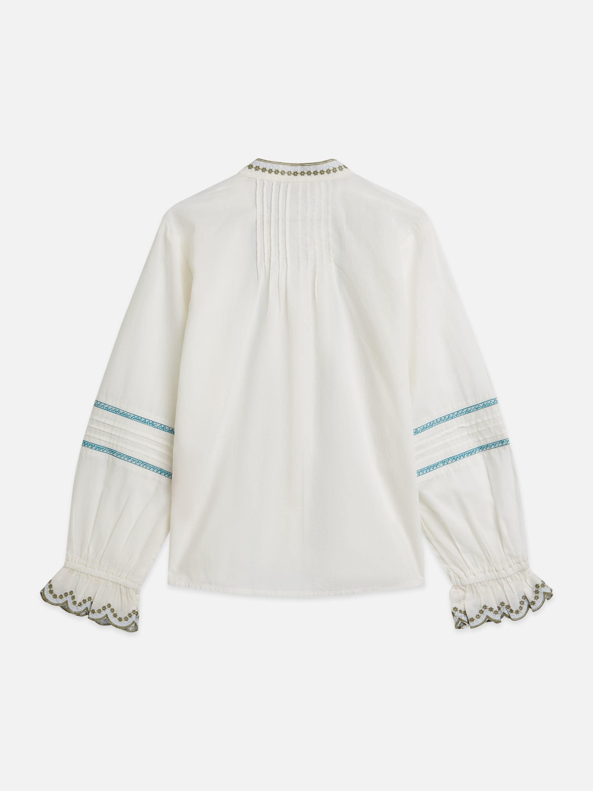 Light Gray חולצה ארוכה לילדות Embroidered Cuff SCOTCH & SODA