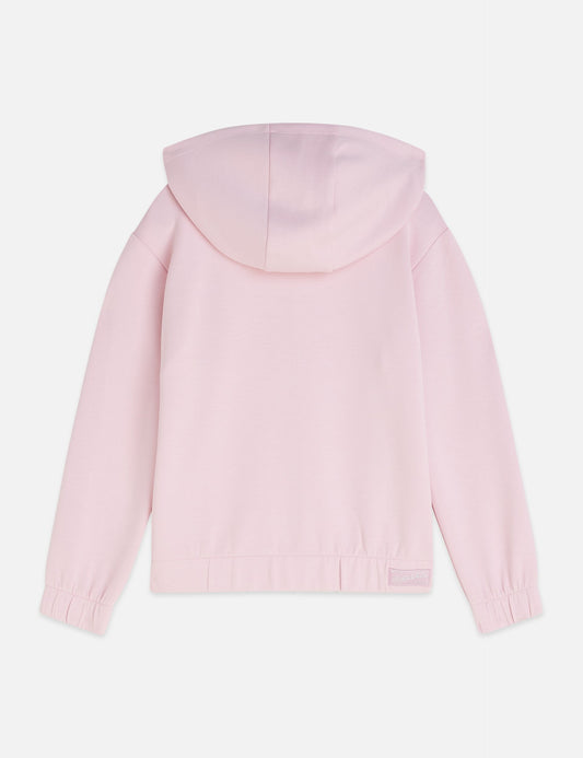 Light Gray VISCOSEBLEND RELAXEDFIT ZIPTHROUGH HOODIE קפוצ'ון SCOTCH & SODA