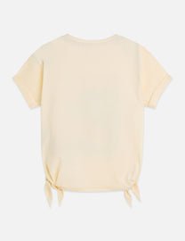 Antique White טי שירט קצרה לילדות Front Artwork SCOTCH & SODA