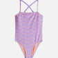 Gray בגד ים שלם מודפס לילדות Printed Bathing SCOTCH & SODA