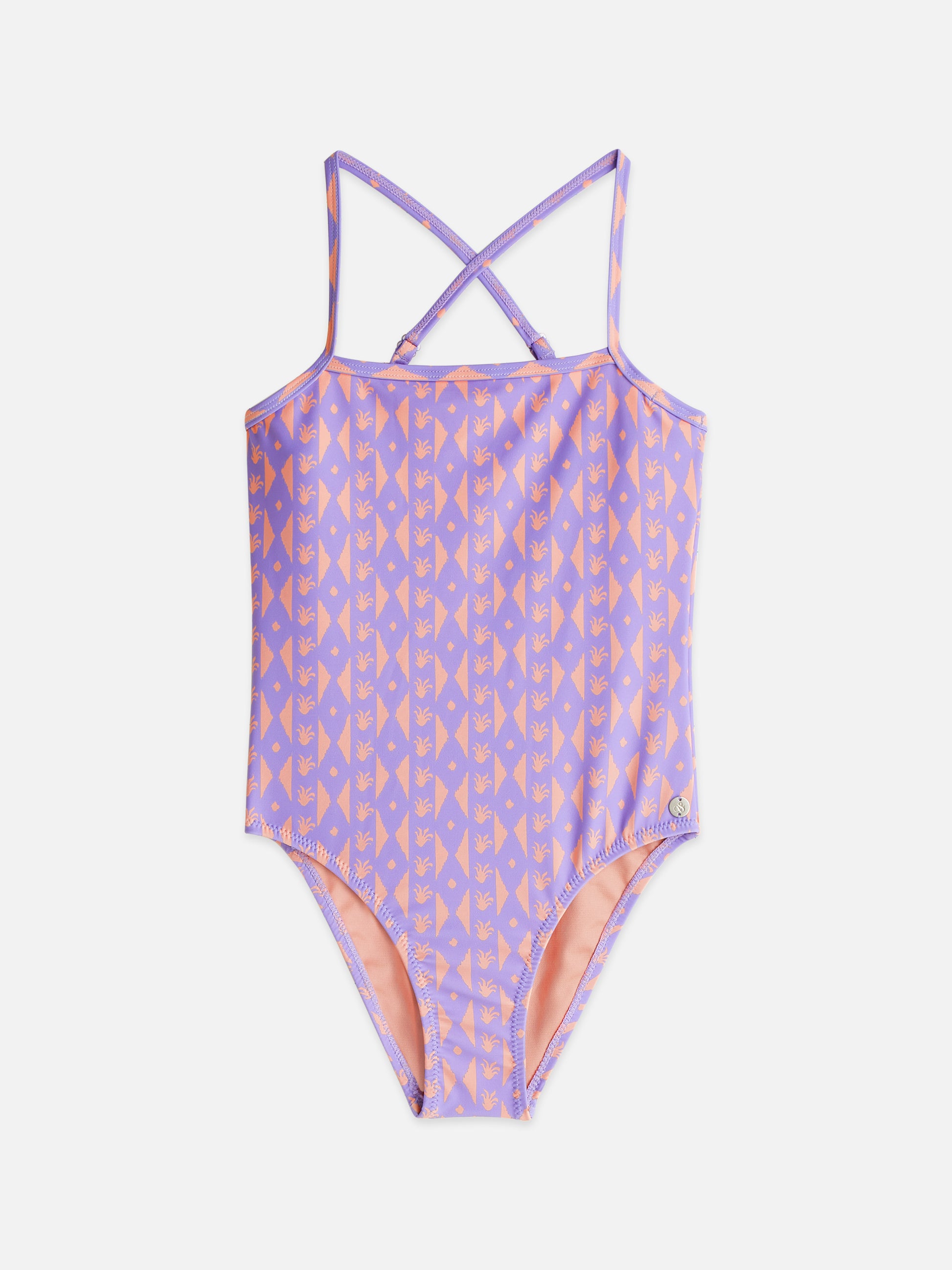 Gray בגד ים שלם מודפס לילדות Printed Bathing SCOTCH & SODA