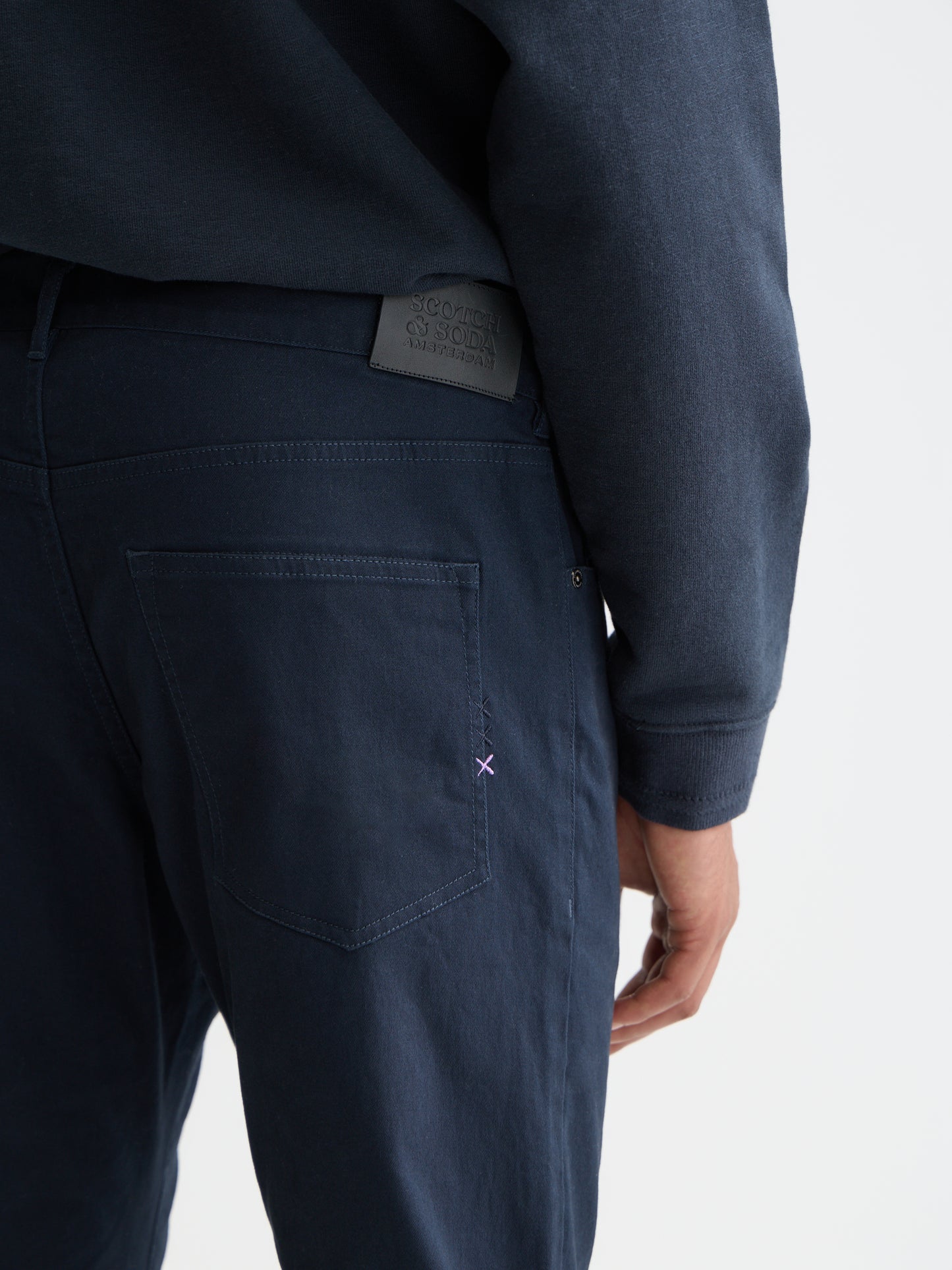 Black מכנסיים ארוכים לגברים Ralston Stretch SCOTCH & SODA