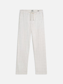 Light Gray מכנסי ג׳וגר פשתן בגזרה ישרה לגברים OLIVER SCOTCH & SODA