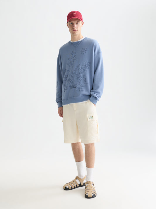 White Smoke LINENBLEND RELAXEDFIT CARGO BERMUDA SHORTS מכנסיים קצרים SCOTCH & SODA