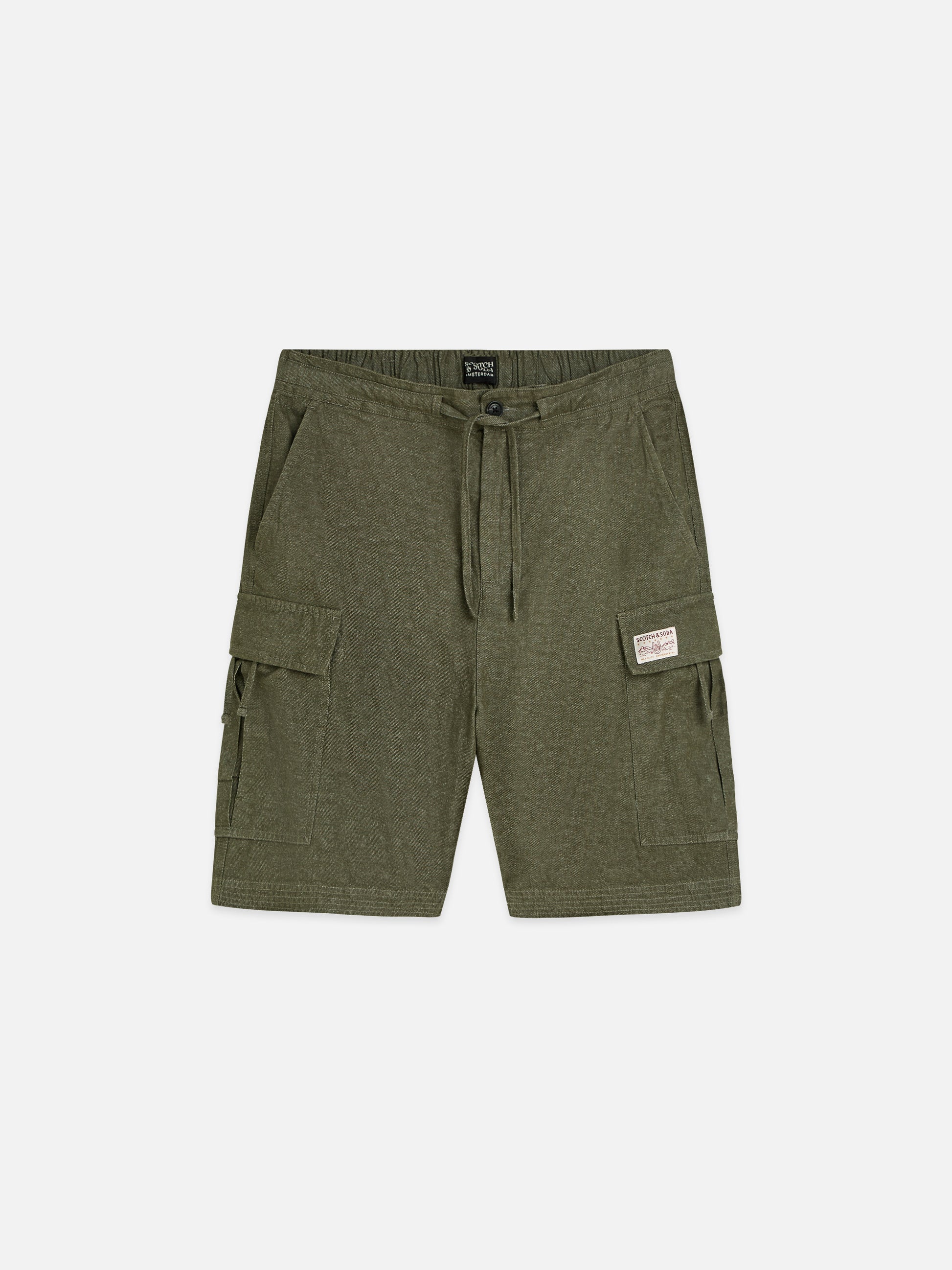 Dark Olive Green מכנסיים קצרים לגברים Tailored SCOTCH & SODA