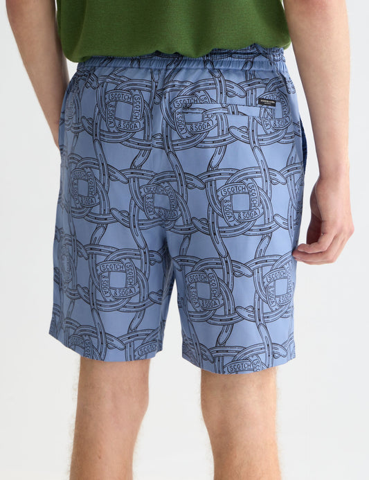 Lavender FAVE PRINTED TENCEL RELAXEDFIT BERMUDA SHORTS מכנסיים קצרים SCOTCH & SODA