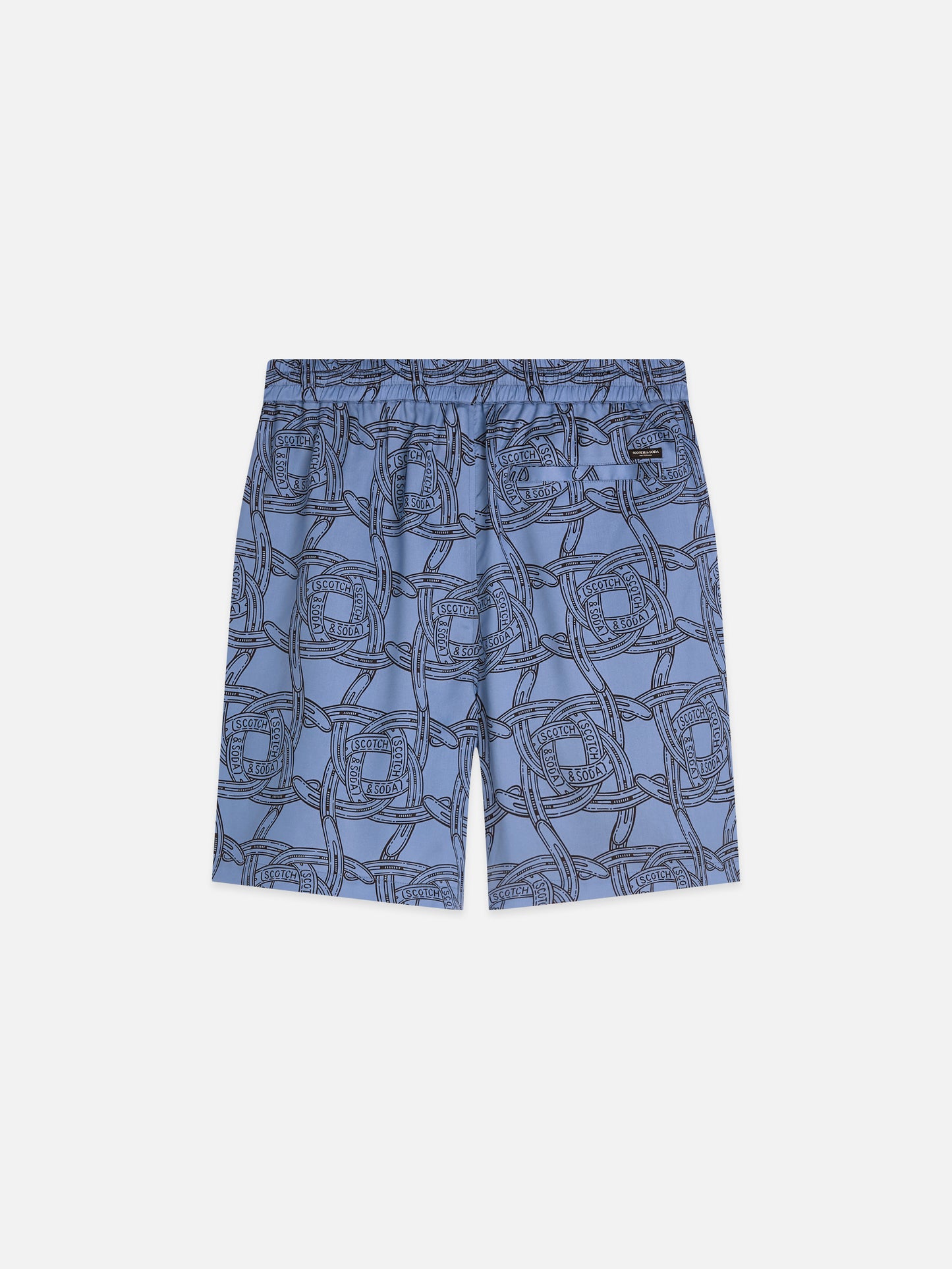 Slate Gray מכנסיים קצרים לגברים Fave Printed Tencel SCOTCH & SODA